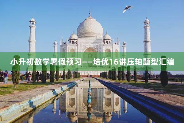 小升初数学暑假预习——培优16讲压轴题型汇编