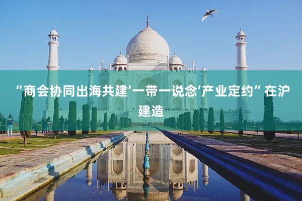 “商会协同出海共建‘一带一说念’产业定约”在沪建造